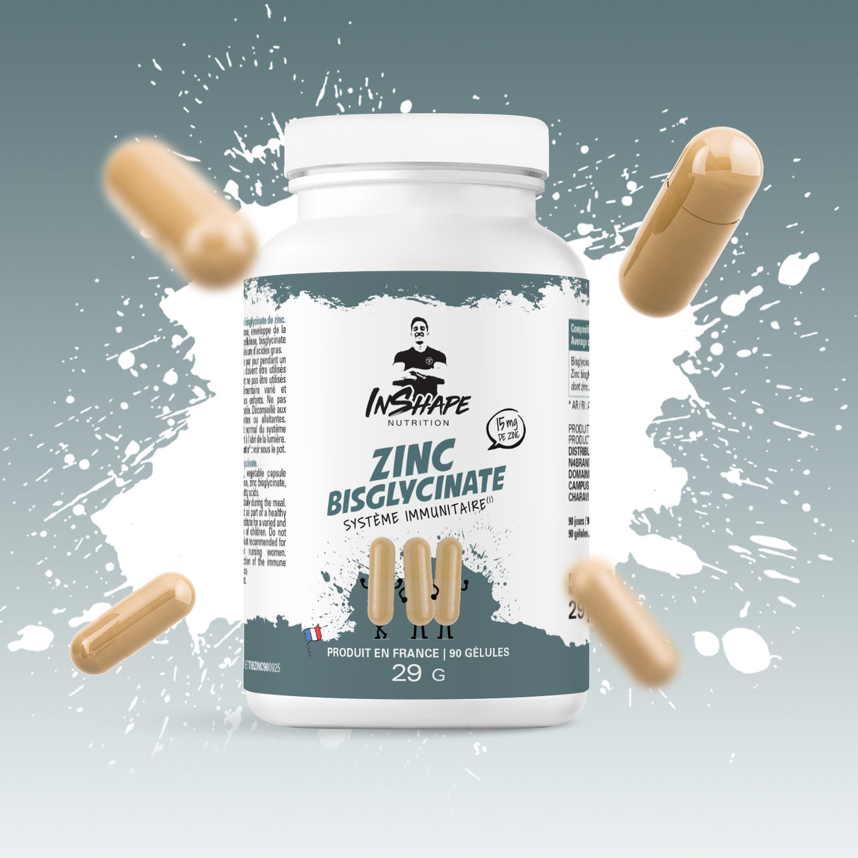 Bisglicinato de zinco Inshape Nutrition