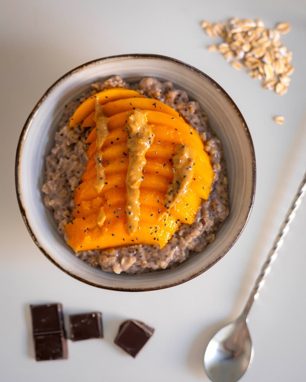 Papa de proteína de chocolate