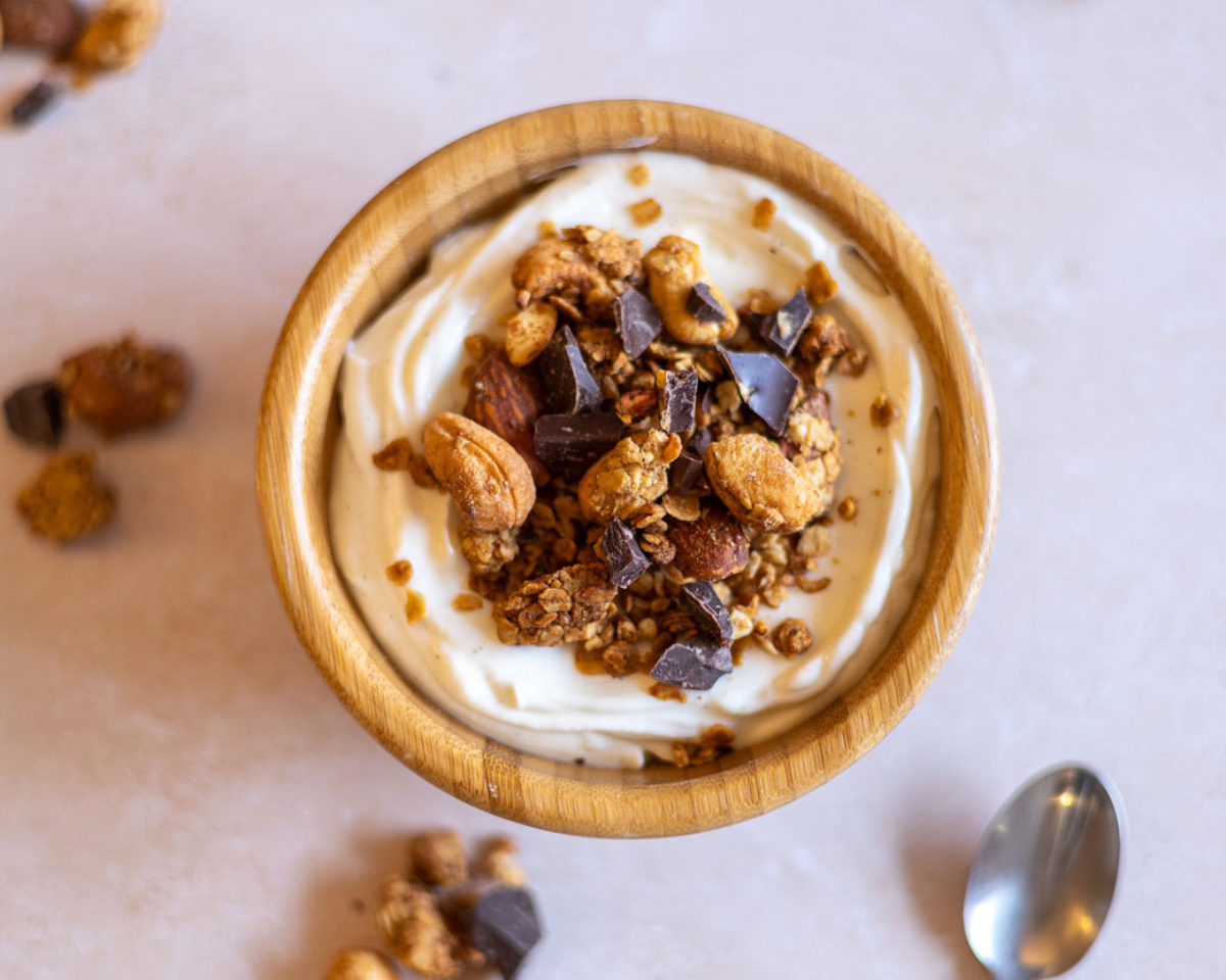 Granola proteica caseira