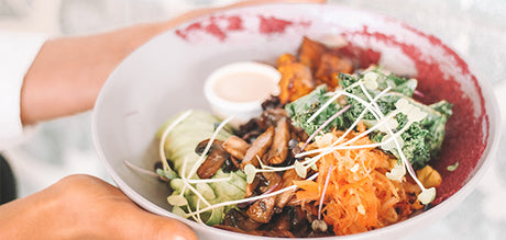 Prato de legumes para desporto