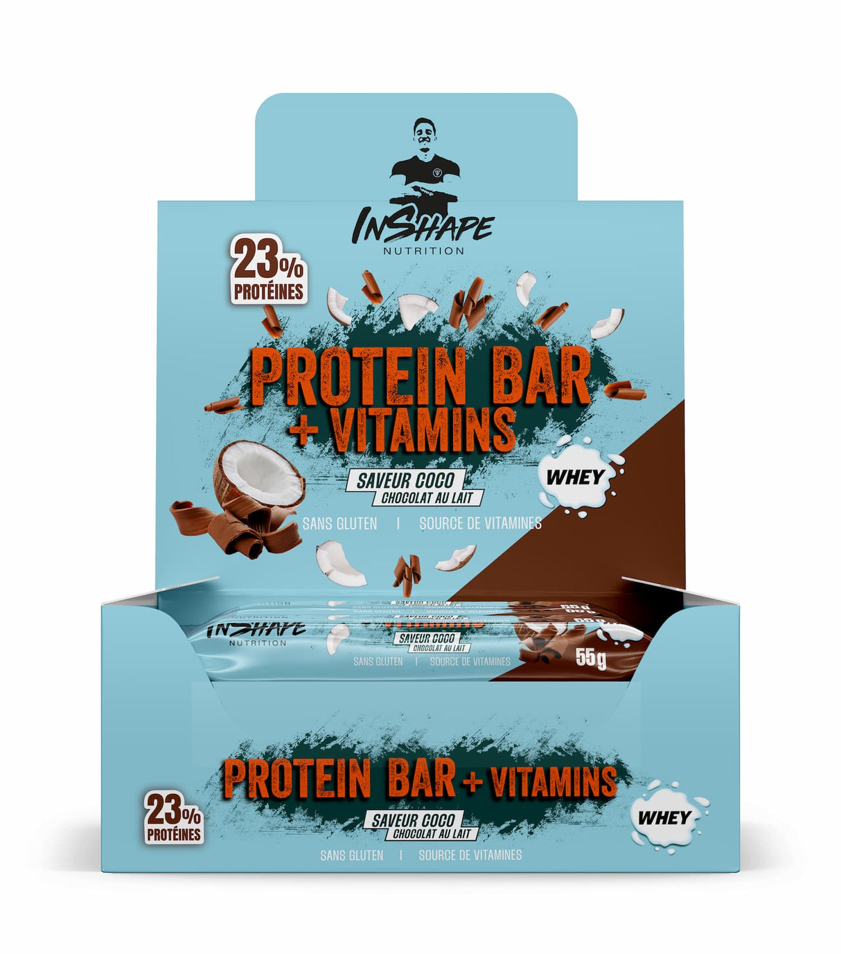 Barra de proteínas + Vitaminas 55 g