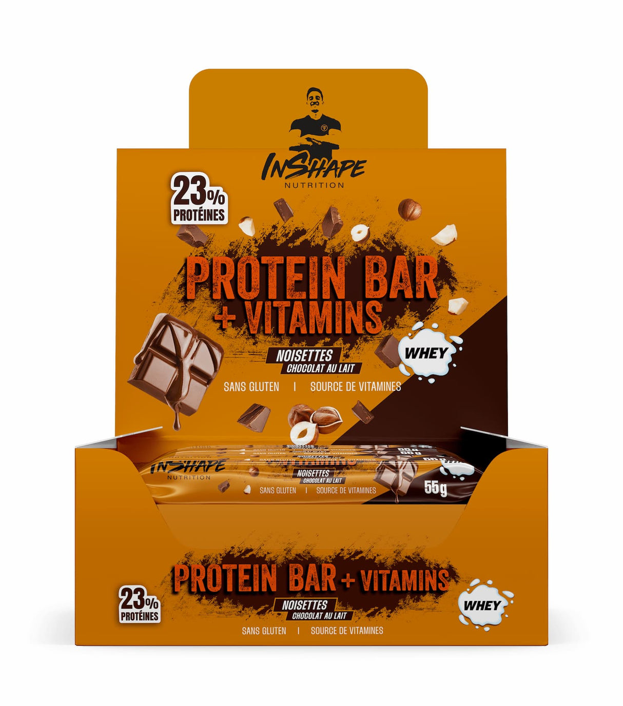 Barra de proteínas + Vitaminas 55 g