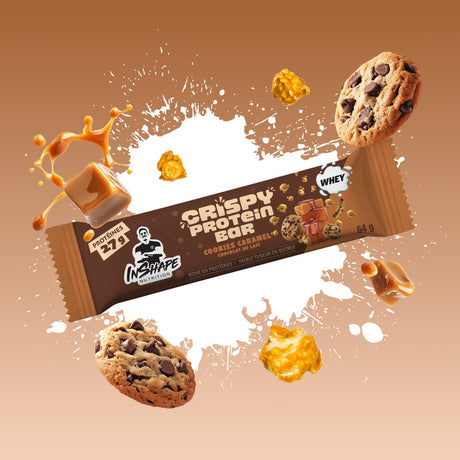 Barra de proteínas crocantes Cookies Caramelo