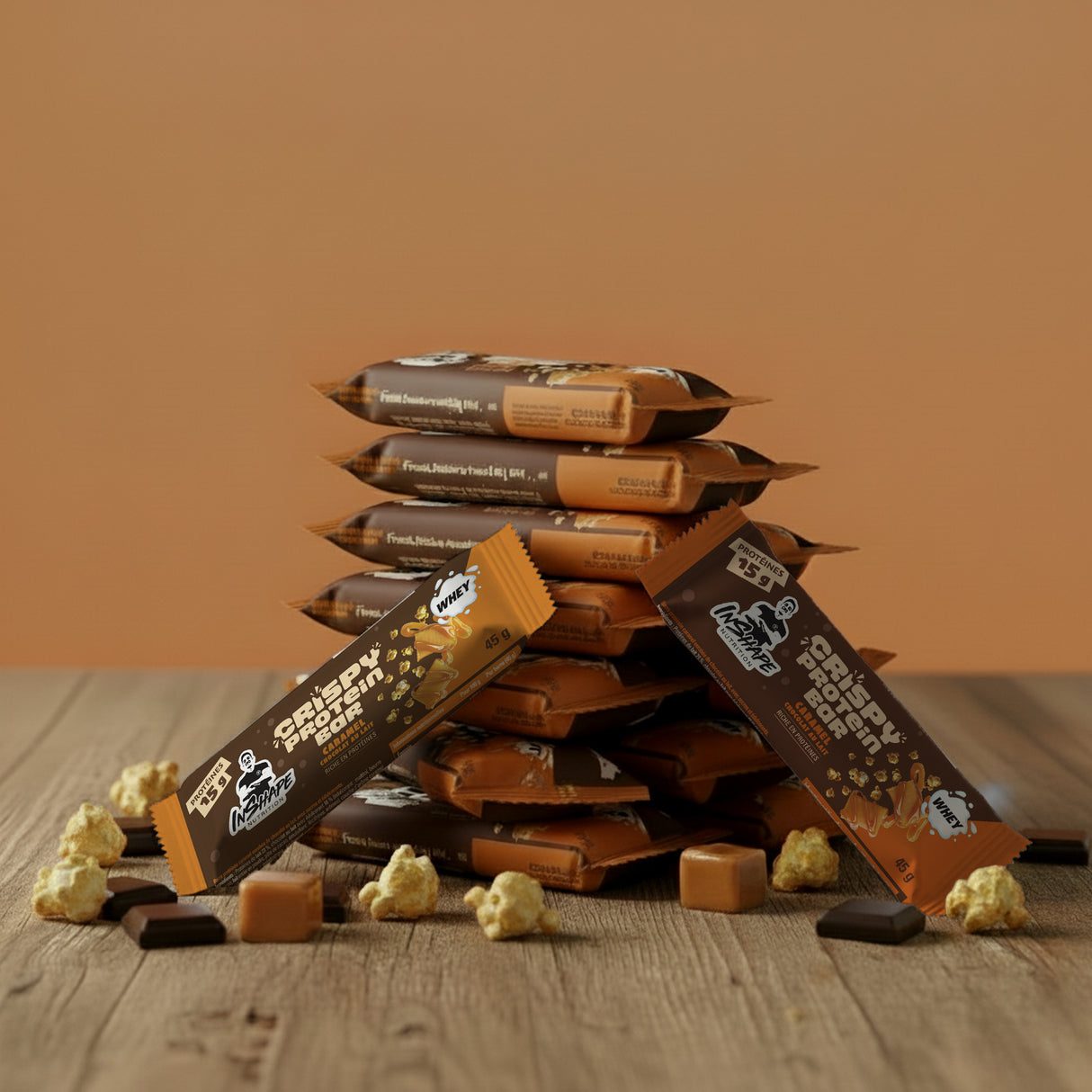 Barra de proteínas crocantes 45 g